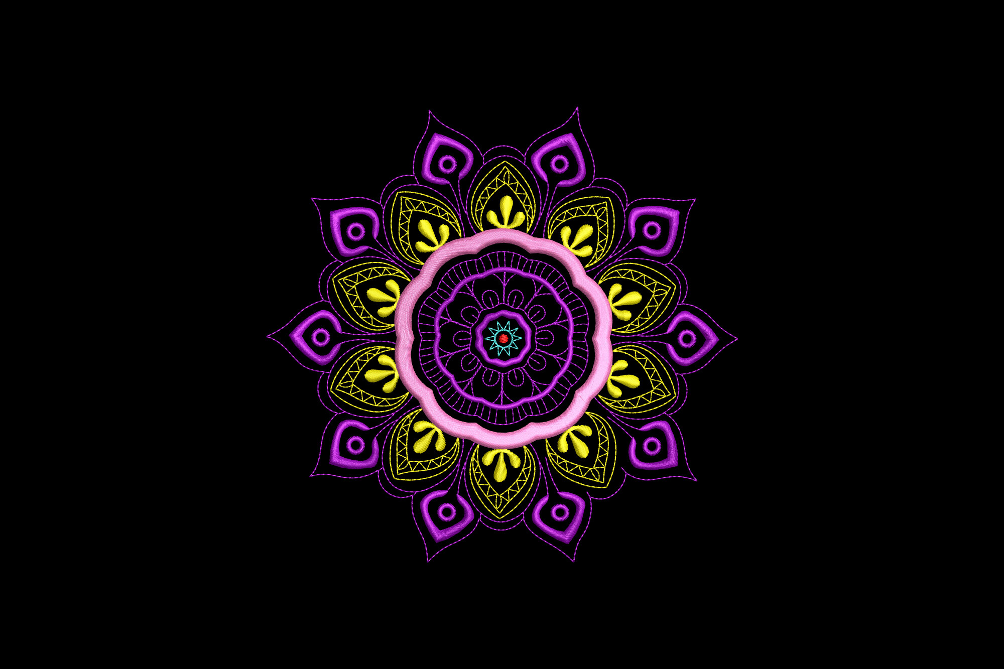 Colorful Floral Mandala