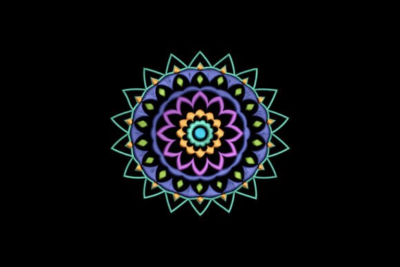 Colorful Mandala Flower