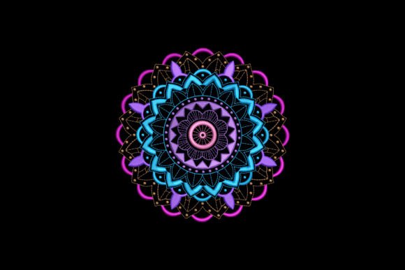 Colorful Mandala Flower