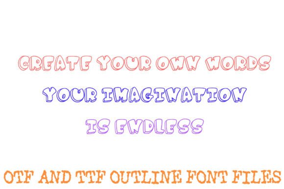 Comic 3d Bubble Font - Preview 2