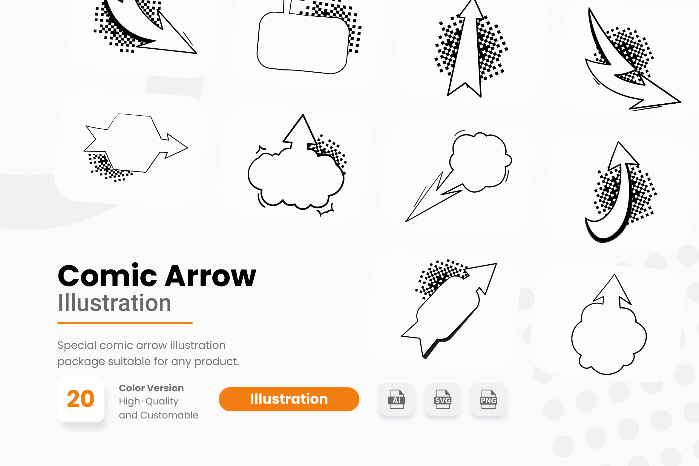 Comic Arrow Illustration