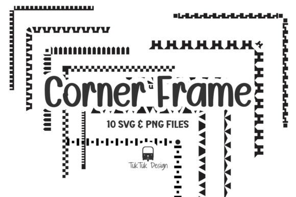 Corner Frame Border Shape SVG & PNG Icon Graphic Decorative Elements By TukTuk Design
