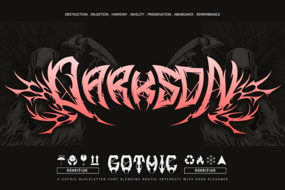 Demon Crown Font - Preview 2