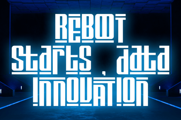 Digitron Futures Font - Preview 1