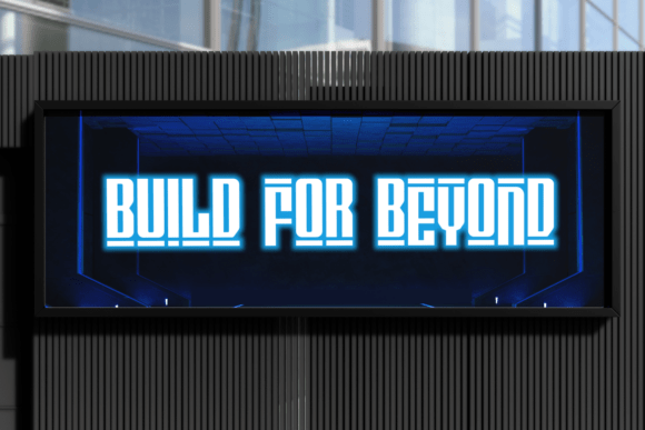 Digitron Futures Font - Preview 2