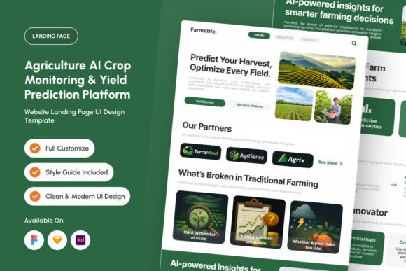 Farmetrix AI Crop Monitoring Landing