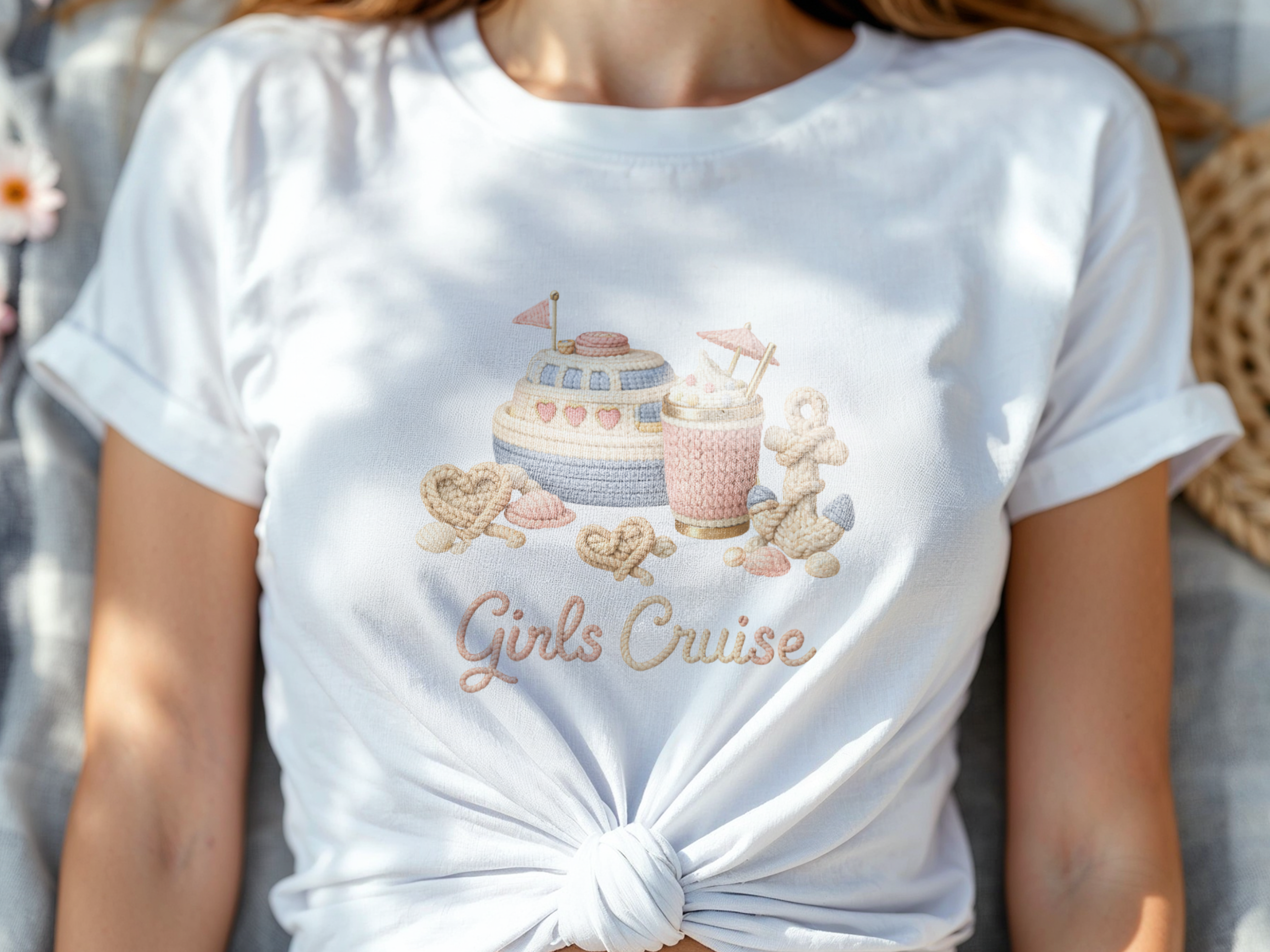 Faux Yarn Grils Cruise PNG