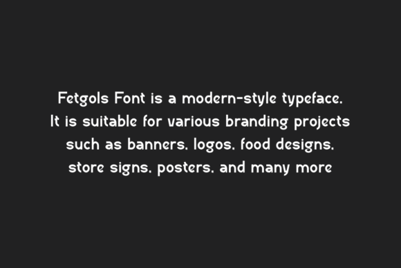 Fetgols Font - Preview 4