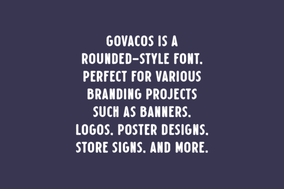 Govacos Font - Preview 4