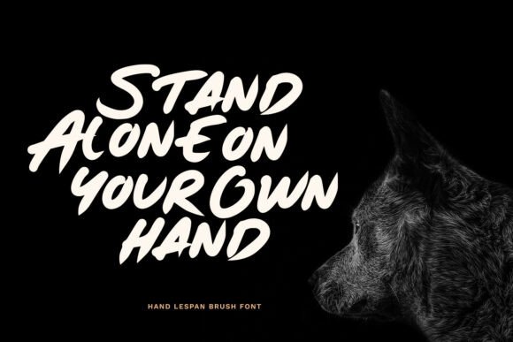 Hand Lespan Font - Preview 1