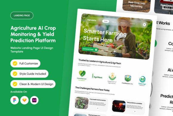Harvesta - AgriTech AI Analytics Landing
