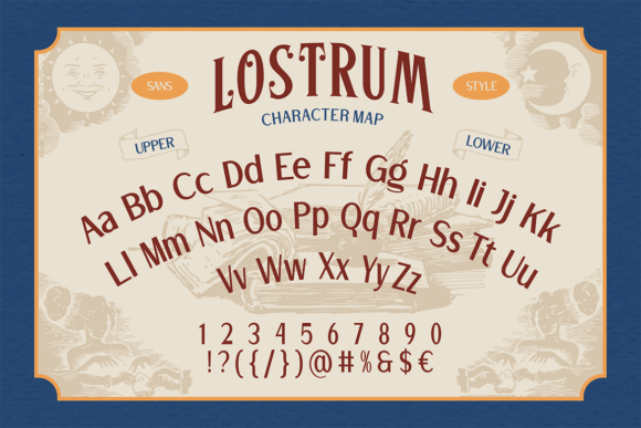 Lostrum Font PNG with transparent background - Preview 6