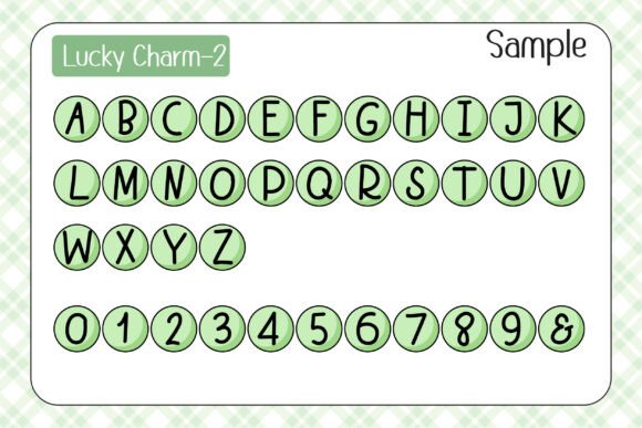 Lucky Charm Bracelet Font PNG with transparent background - Preview 3