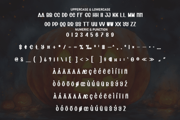 Magic Pumpkin Font PNG with transparent background - Preview 6