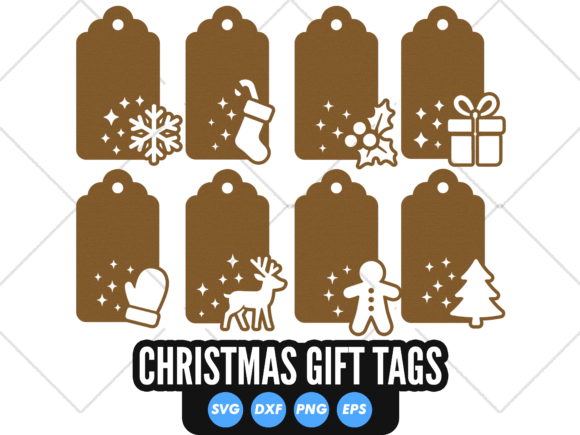 Merry Christmas Tags SVG Bundle
