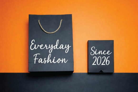 Modern Hand Flow Font PNG with transparent background - Preview 4