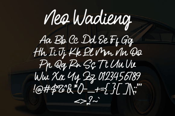 Neo Wadieng Font PNG with transparent background - Preview 1