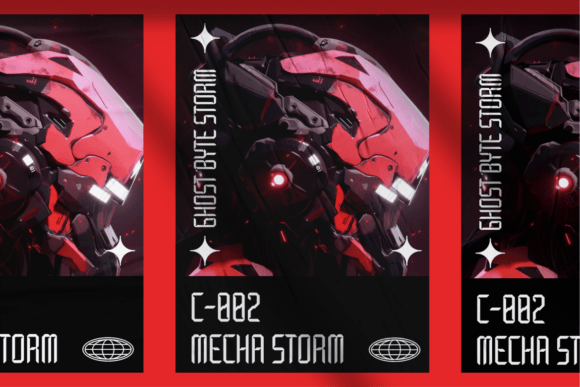 Nexaro Module Font PNG with transparent background - Preview 3