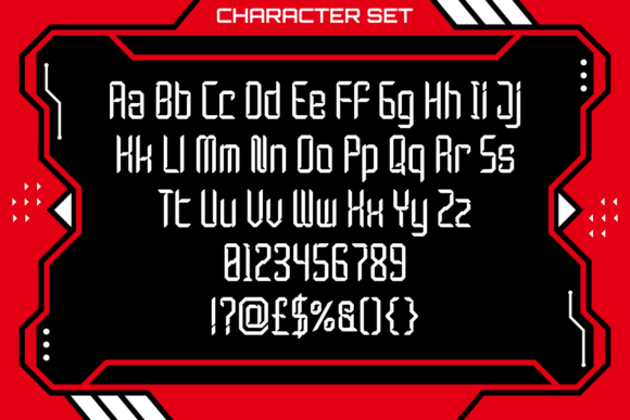 Nexaro Module Font PNG with transparent background - Preview 4
