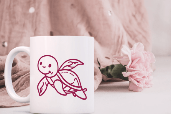 Ocean Life Doodles Font PNG with transparent background - Preview 4