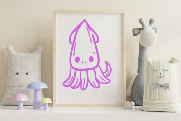 Ocean Life Doodles Font PNG with transparent background - Preview 5