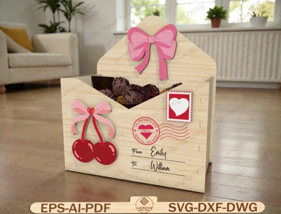 Personalized Chocolate Box Laser Cut