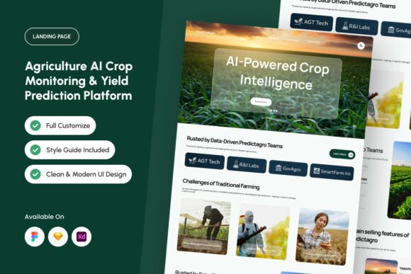 PredictaAgro - AI Yield Forecast Landing