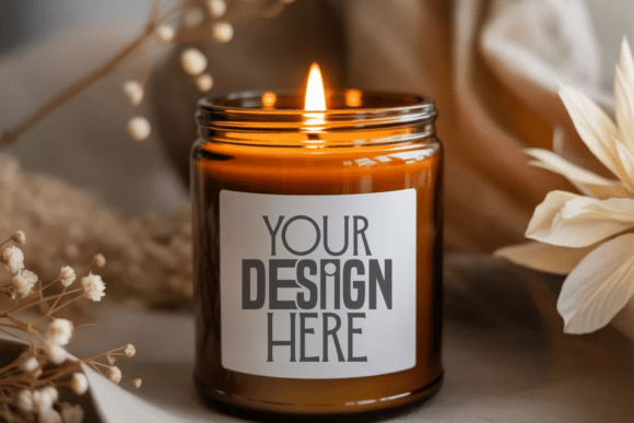 Printify Candle Mockup