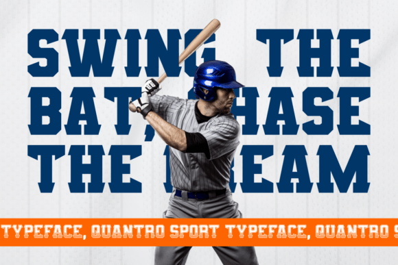 Quantro Sport Font PNG with transparent background - Preview 2