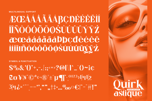 Quirk Astique Font PNG with transparent background - Preview 2