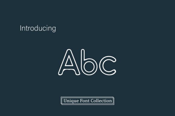 Sans Serif Typeface Font PNG with transparent background - Preview 1