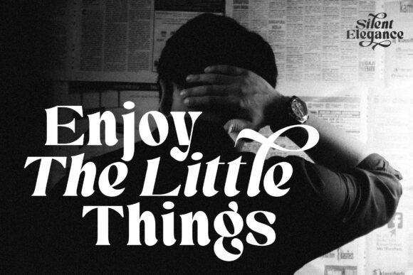 Silent Elegance Font PNG with transparent background - Preview 1
