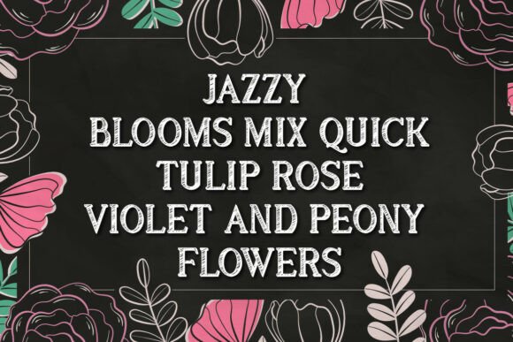 Sketch Bouquet Font PNG with transparent background - Preview 5