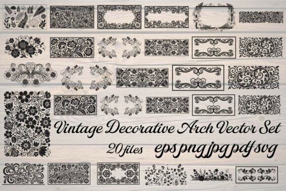 Vintage Decorative Floral Frame Vector
