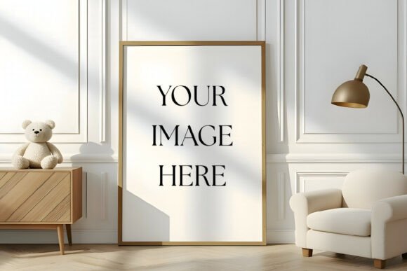 White Room Frame Mockup Psd Graphic Frames & Posters By Mockups Of Imaginations