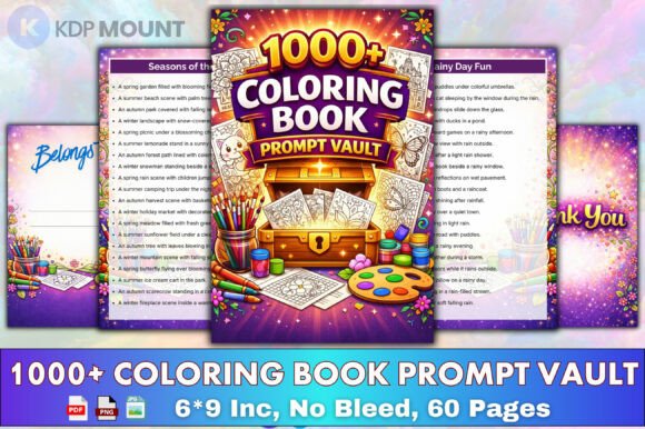 1000+ Coloring Book Prompt Vault