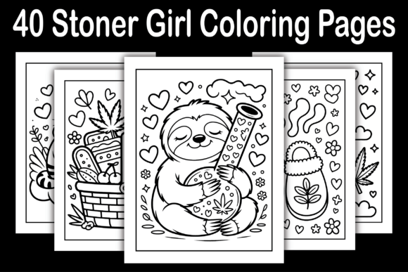 40 Stoner Girl Coloring Pages