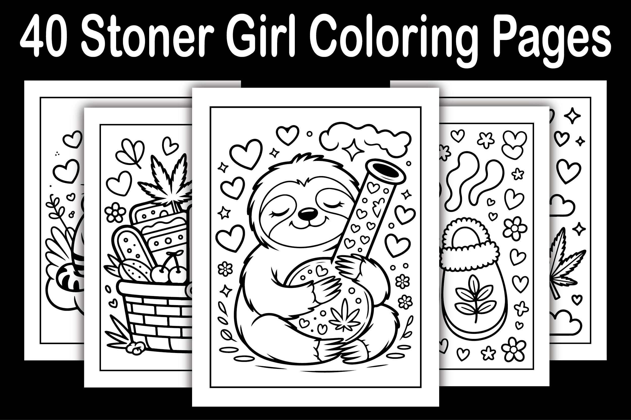40 Stoner Girl Coloring Pages