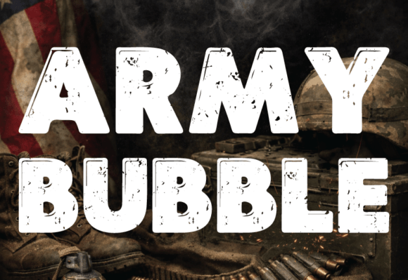 Army Bubble Font - Preview 2