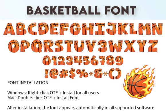 Basketball Font - Preview 3