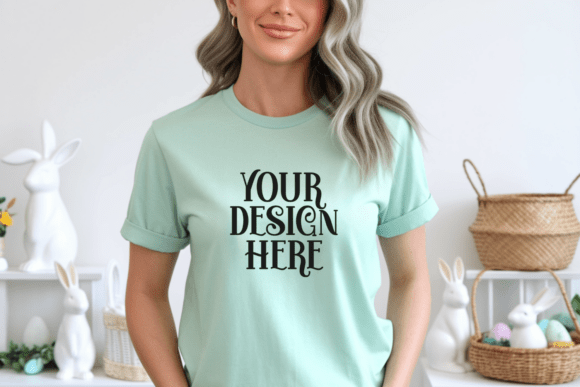 Bella Canvas 3001 Easter T-shirt Mockup