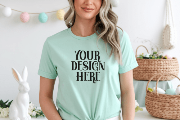 Bella Canvas 3001 Easter T-shirt Mockup