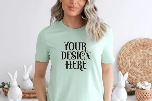 Bella Canvas 3001 Easter T-shirt Mockup