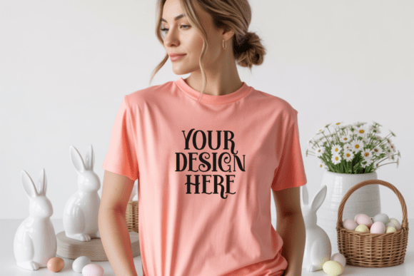 Bella Canvas 3001 Easter T-shirt Mockup