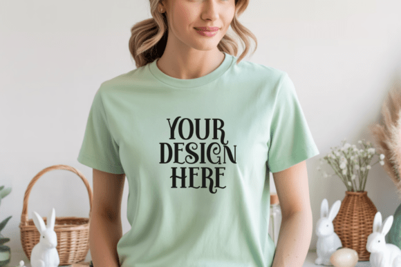 Bella Canvas 3001 Easter T-shirt Mockup