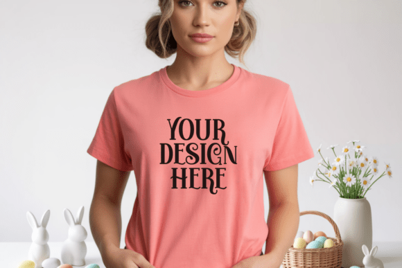 Bella Canvas 3001 Easter T-shirt Mockup
