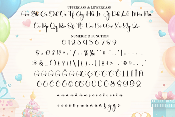 Birthday Font - Preview 6