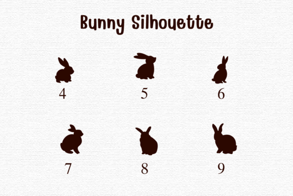 Bunny Silhouette Font - Preview 3