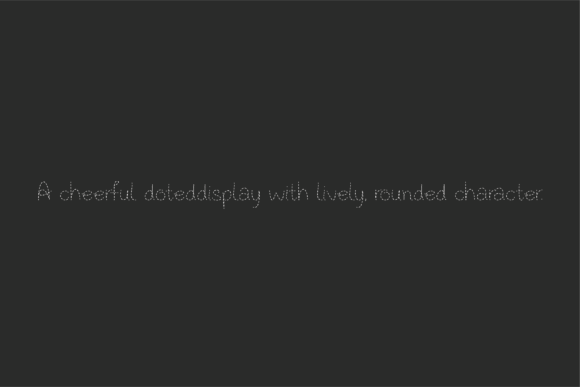 Dotstitch Font - Preview 2