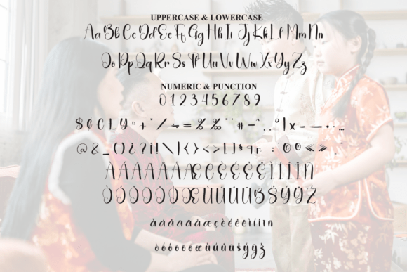 Family Greetings Font PNG with transparent background - Preview 6